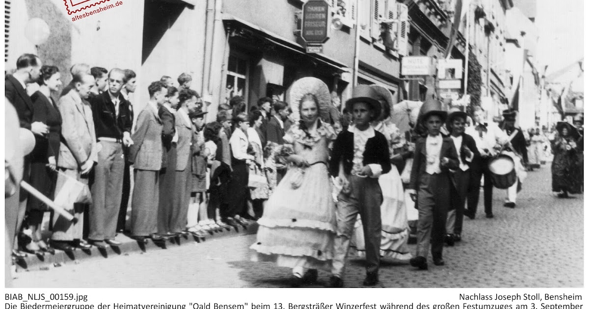 Joseph Stoll Bensheim Bergstrasser Winzerfest Geschichte Und