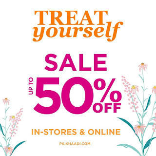 Khaadi Treat Yourself Sale is Live Upto 50 % off