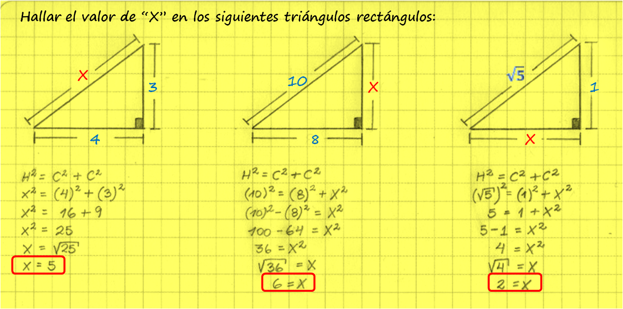 Teorema De Pitagoras Ejercicios Resueltos Yo Soy Tu Profe Images
