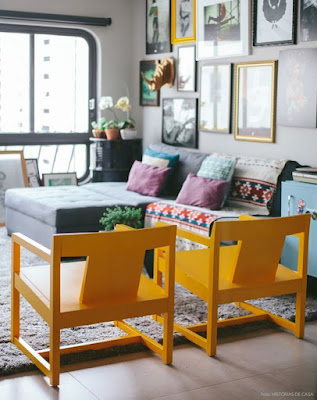 Aposte em móveis coloridos para mudar a decoração da casa