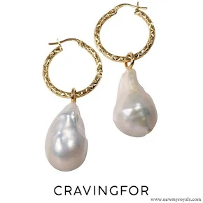 Crown Princess Victoria Cravingfor Jewellery Baroque Pearl earrings