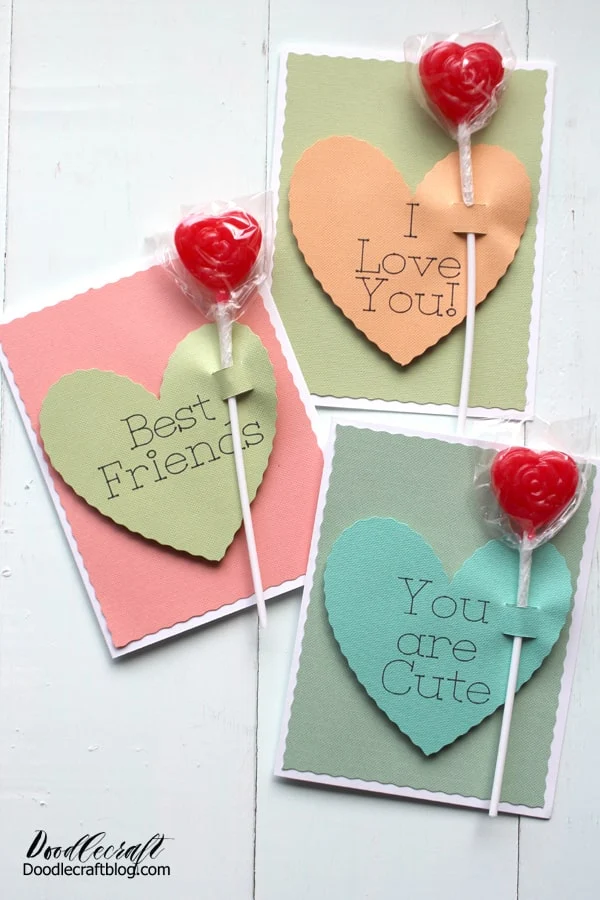 Heart Valentine Card Set, Heart Valentine, Handmade Valentines, Handmade  Card Set, Pretty Valentines, Valentines Day Hearts, Valentine 