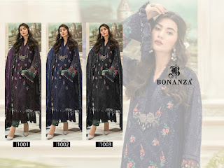 Bonanza Mbroidered mariya b vol 11 pakistani Suits catalog wholesaler