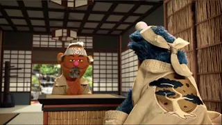 Sesame Street Cookie's Crumby Pictures The Biscotti Kid. Mr. MiCookie teaches "Cookiesan" (Cookie Monster) the art of "Biscotti Karate"