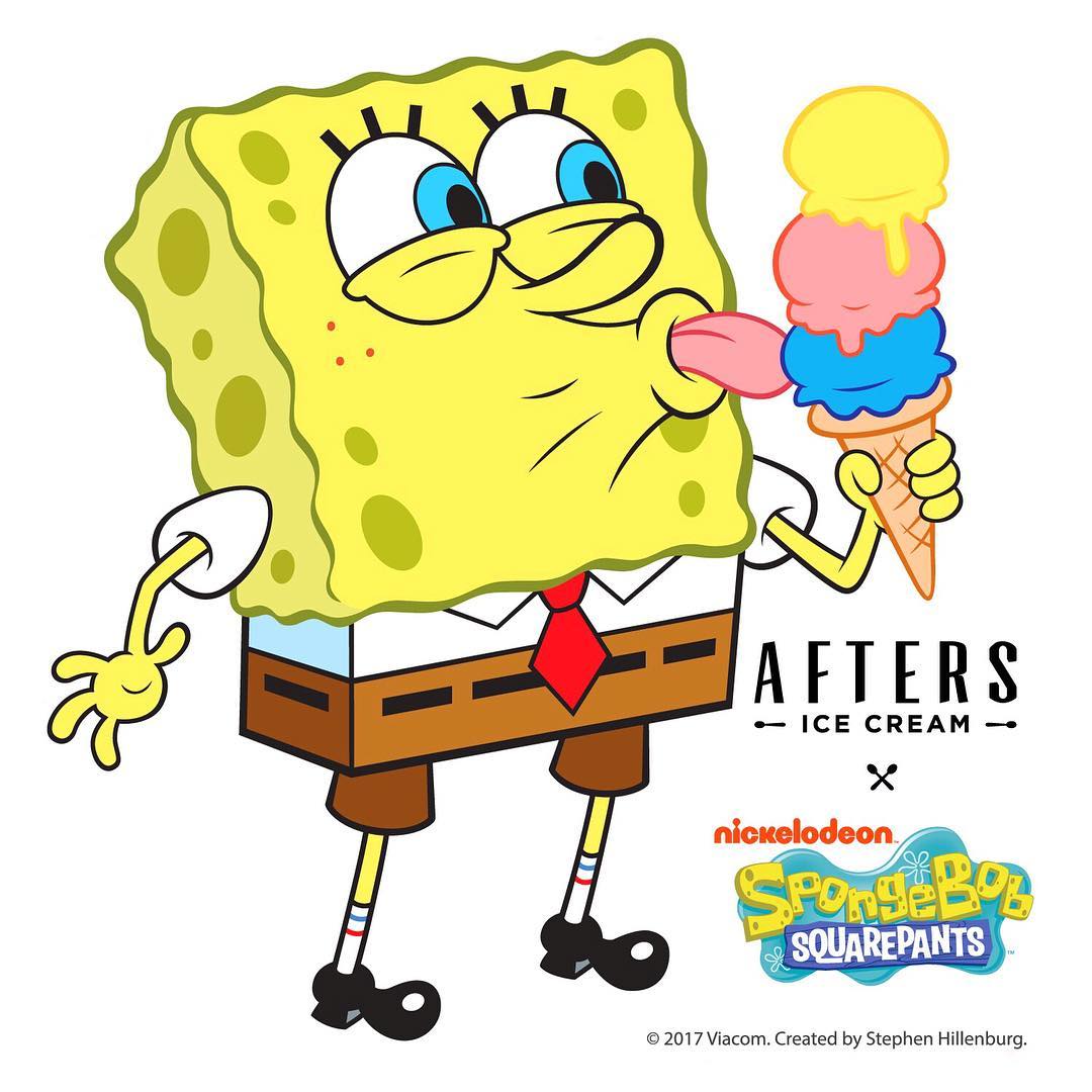 NickALive! Afters Ice Cream Unveils New SpongeBob SquarePants Ice