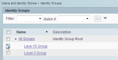 ACS working identity groups