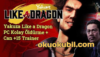 Yakuza Like a Dragon PC Kolay Öldürme + Can +15 Trainer Hilesi İndir Kasım 2020