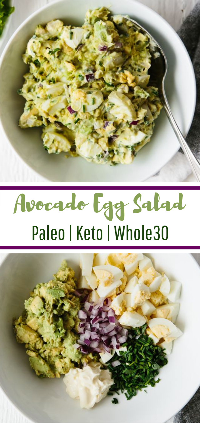Avocado Egg Salad #healthy #keto