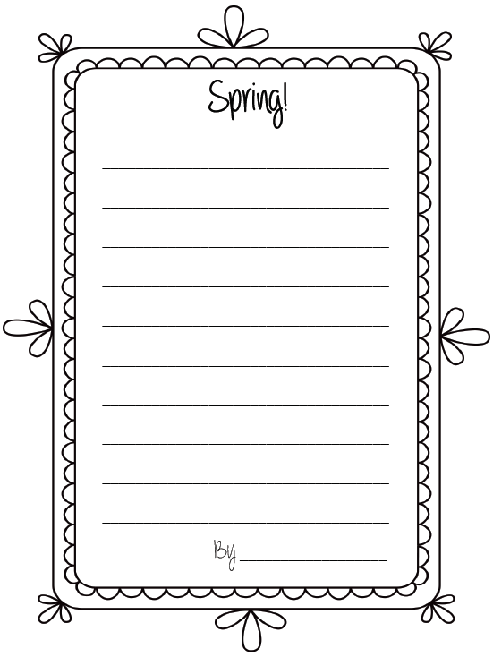 Some SPRING Freebies & Poems | Grade Onederful