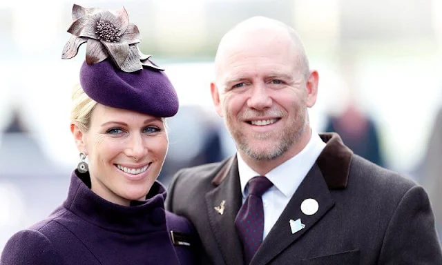 Queen Elizabeth and Prince Philip. Princess Anne, Lucas Philip Tindall, Lena Tindall, Mia Grace Tindall