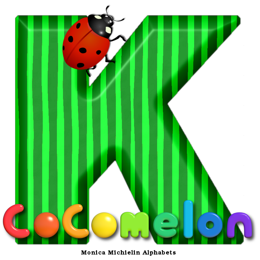 Monica Michielin Alphabets: COCOMELON WATERMELON LADYBUG ALPHABET