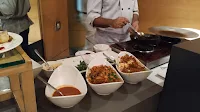 Chef in live cooking dinner ideas Mosiac restaurant Navi Mumbai