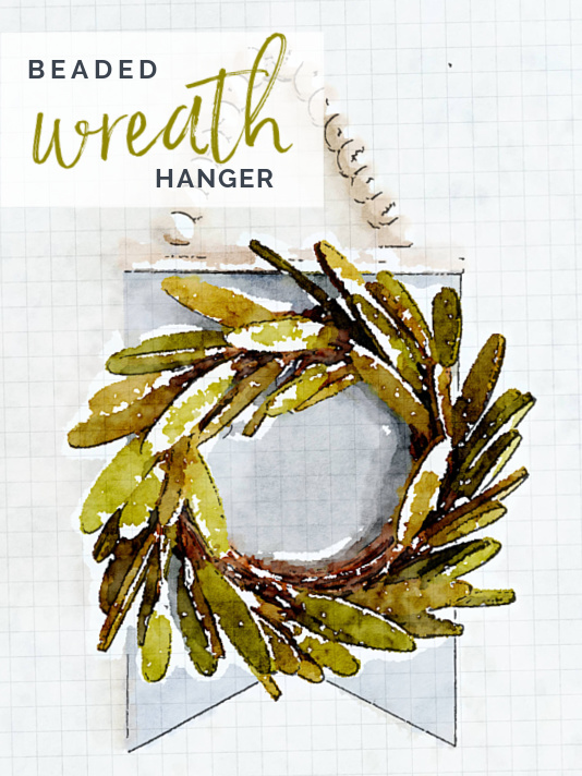 Beaded Wreath Hanger