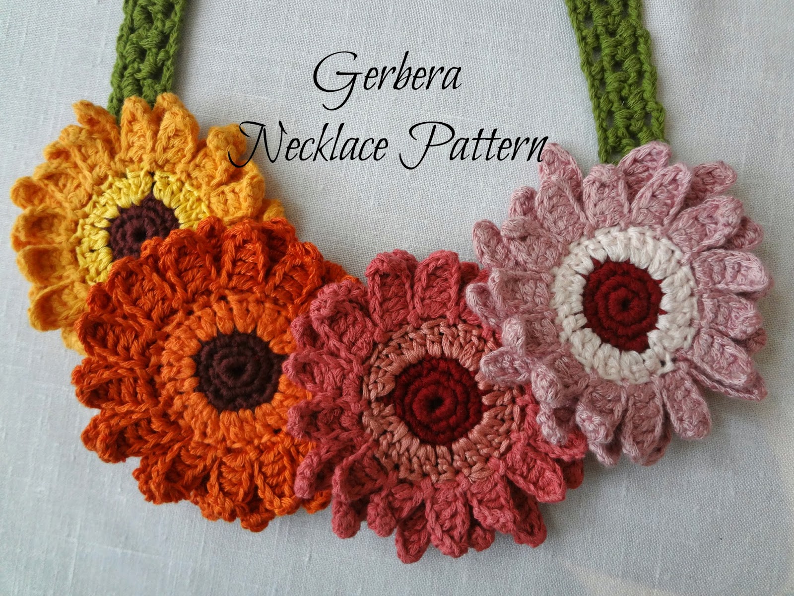 Little Treasures: Gerbera Necklace Pattern