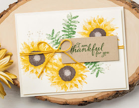 Stampin' Up! Painted Harvest Sunflowers Card ~ 2017 Holiday Catalog