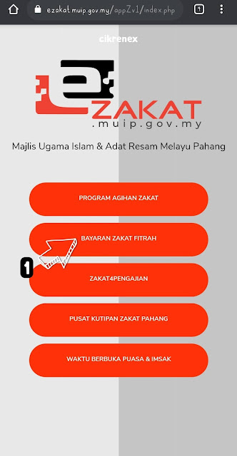 Cara bayar Zakat Fitrah secara dalam talian 'Online' Negeri Pahang