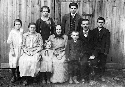 A historical photograph of a family - ancestors