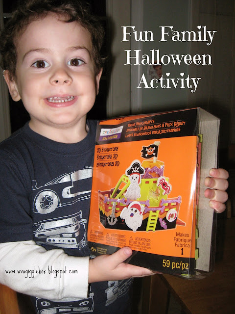 a fun family Halloween activity that can be used as great Halloween decorations for years to come, Halloween crafts,