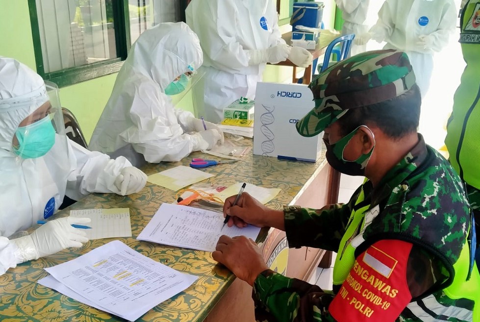 Tes Swab di Klungkung, Putus Penyebaran Covid-19 di TNI dan PNS