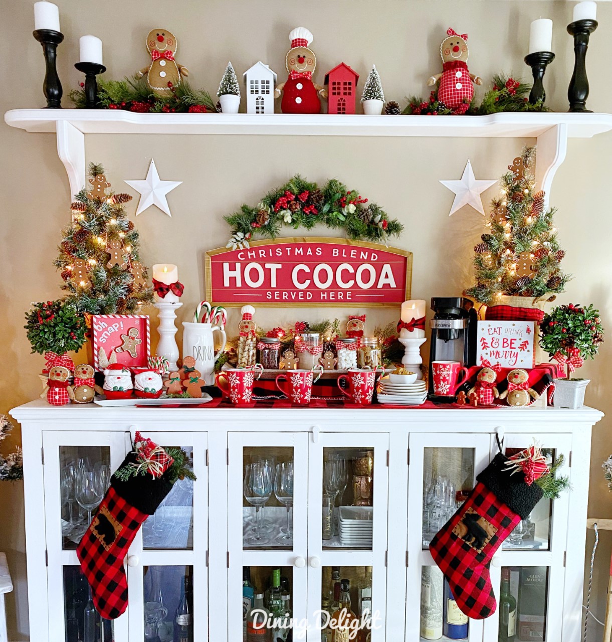 Hot Cocoa Bar Kit Hot Cocoa Bar Banner Christmas Hot Chocolate Bar Supplies