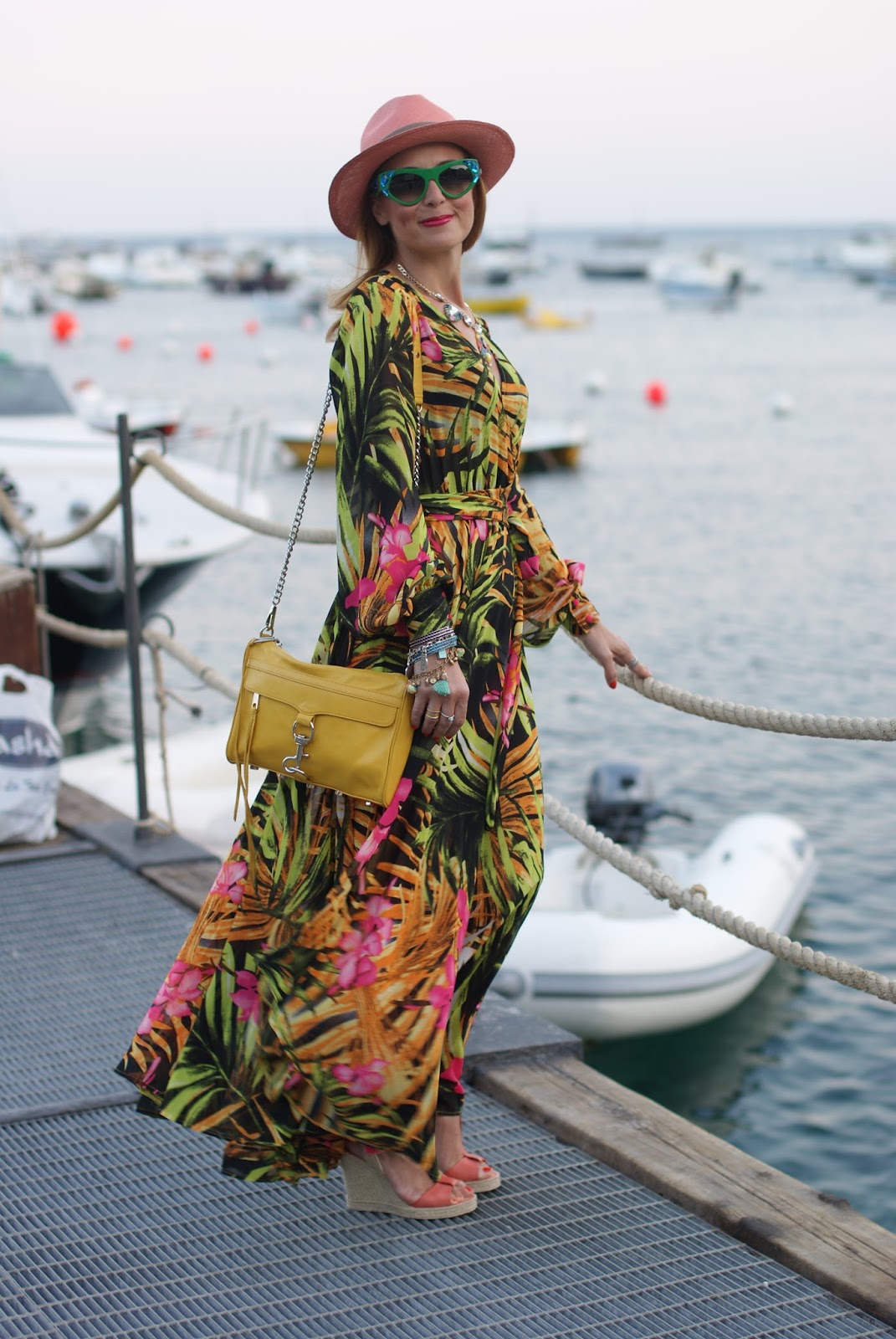 Tropical print maxi dress: summer boho style | Fashion and Cookies ...