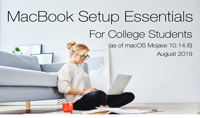MacBook Setup Essentials For College students #infographic 
