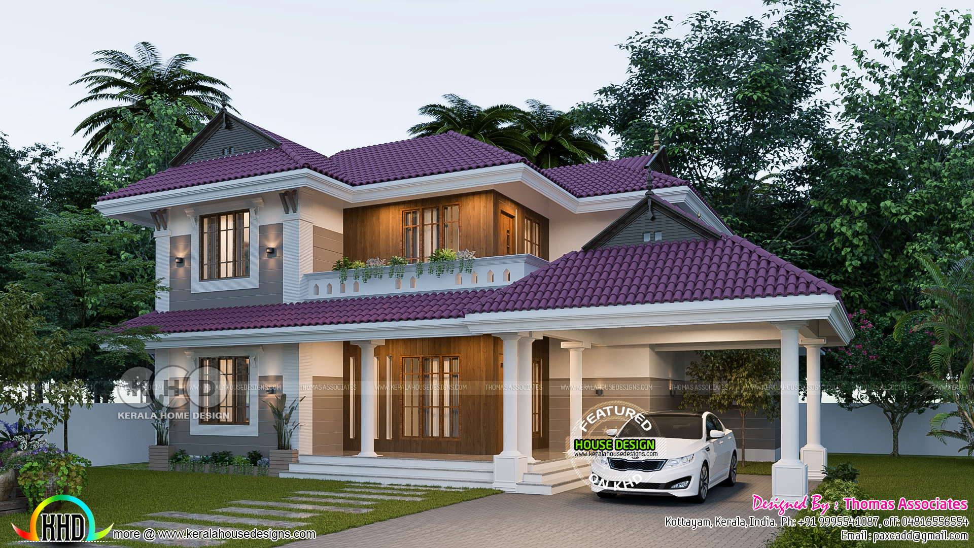 Outstanding home plan with 4 bedrooms, 2000 sqft Kerala