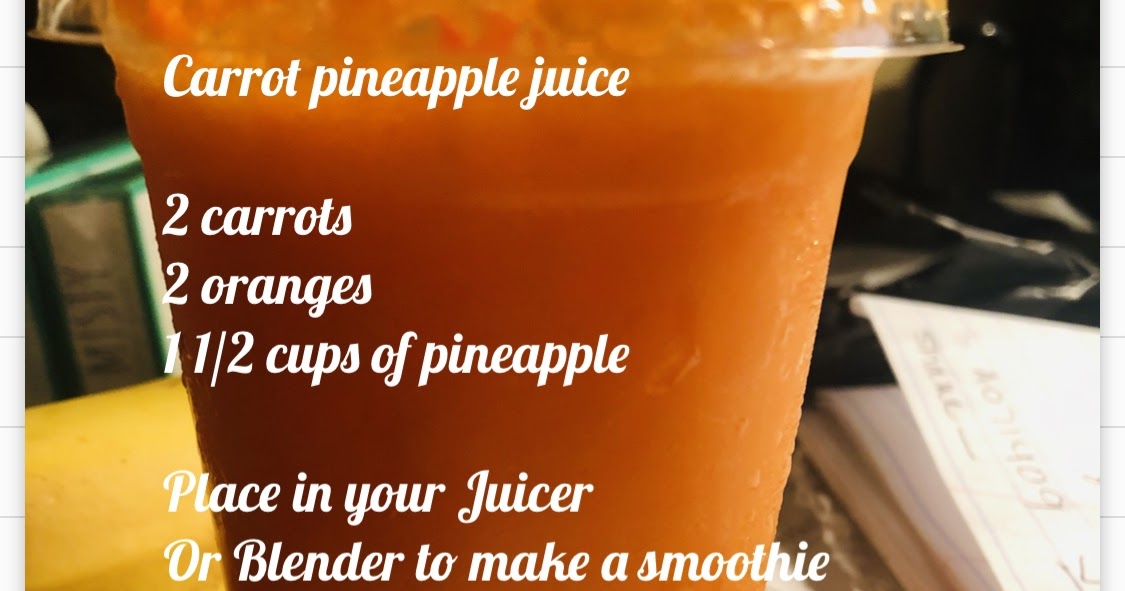 Recipe Momma Carrot pineapple juice