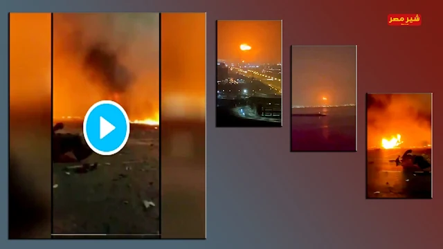 صور انفجار ميناء دبي اليوم