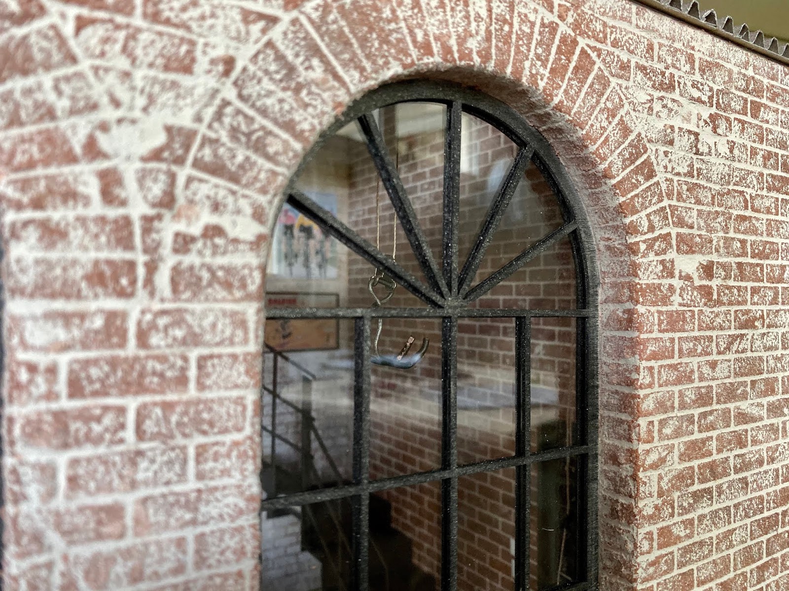 1 12 Scale Modern Model Houses Arched Windows In Brick Walls