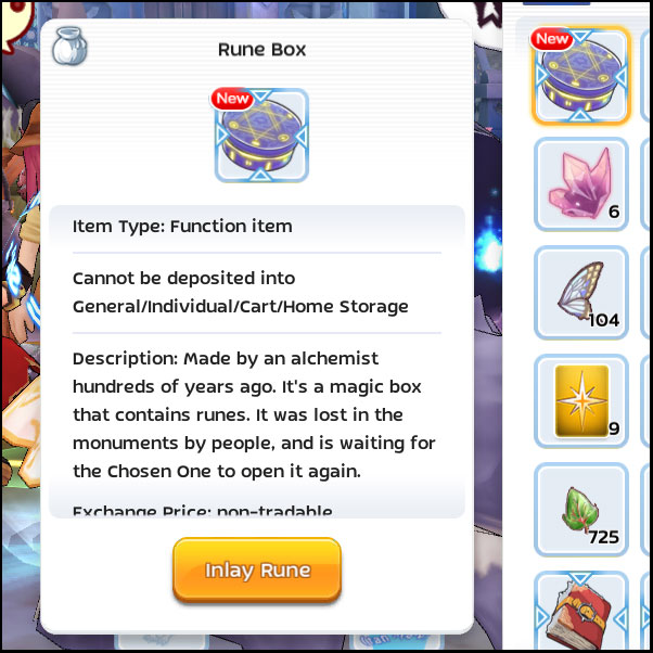 Ragnarok Online Mobile Diaries Unlocking Rune Box (Rune Power Quest)