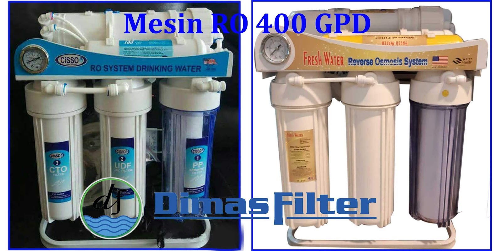 Filter Air, Depot Air Minum RO, Sea Water, UF, Demin, AMDK, Payau, Gambut, Asin, sedia spare