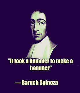Baruch Spinoza on hammer