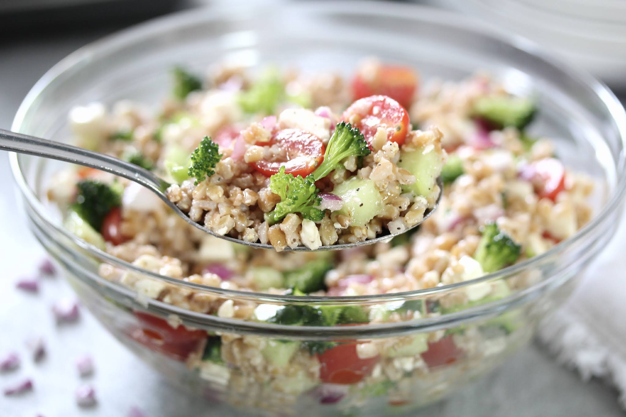 FARRO SALAD WITH RED WINE VINAIGRETTE In Good Flavor Great Recipes