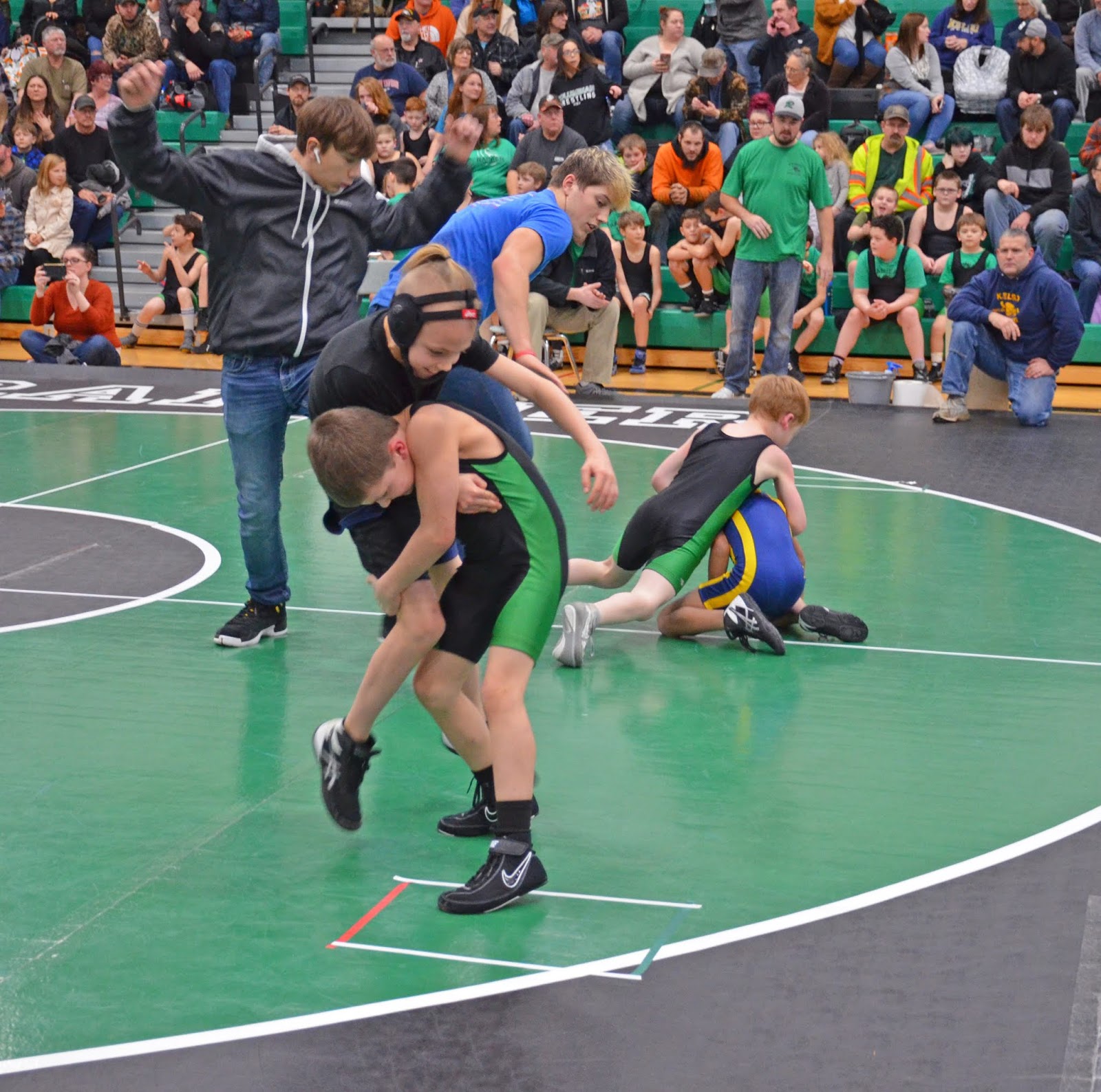 Pleasant Dreams Farm First wrestling meet.