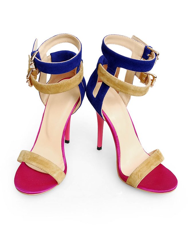 colorful clear sandals