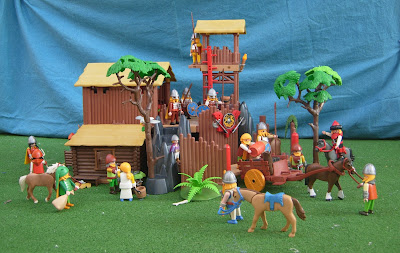 Playmobil custom Viking houses