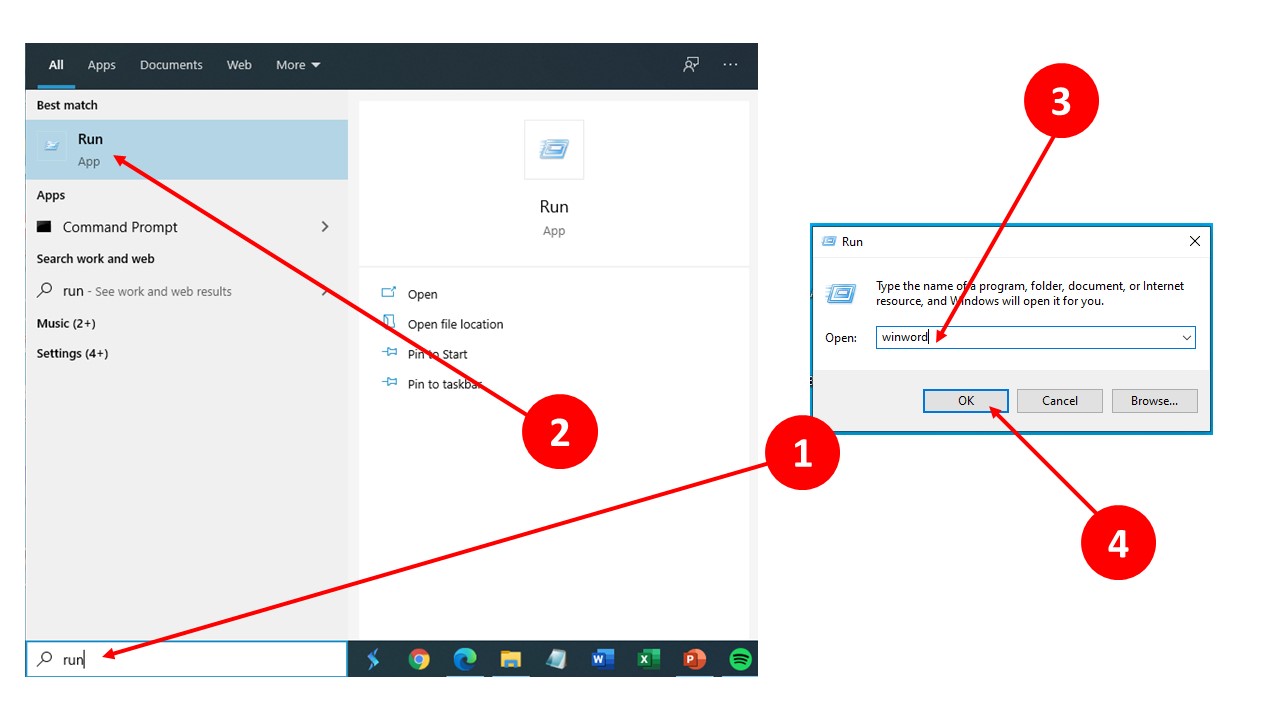 5 Cara Membuka Microsoft Word Di Windows 10 Andik My Id