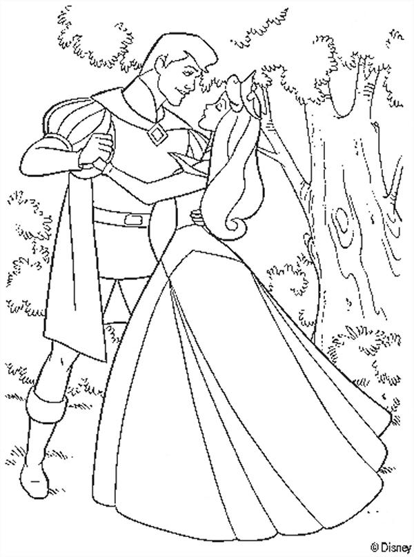 Printable Prince and Princess Coloring Page ⋆ PDF Free.