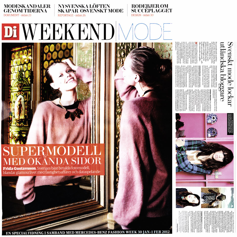 Di Weekend (Sweden) January 2012 - About Swedish Fashion