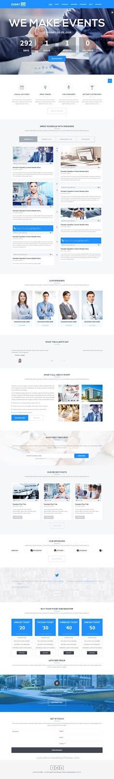 Responsive Conference Landing Page