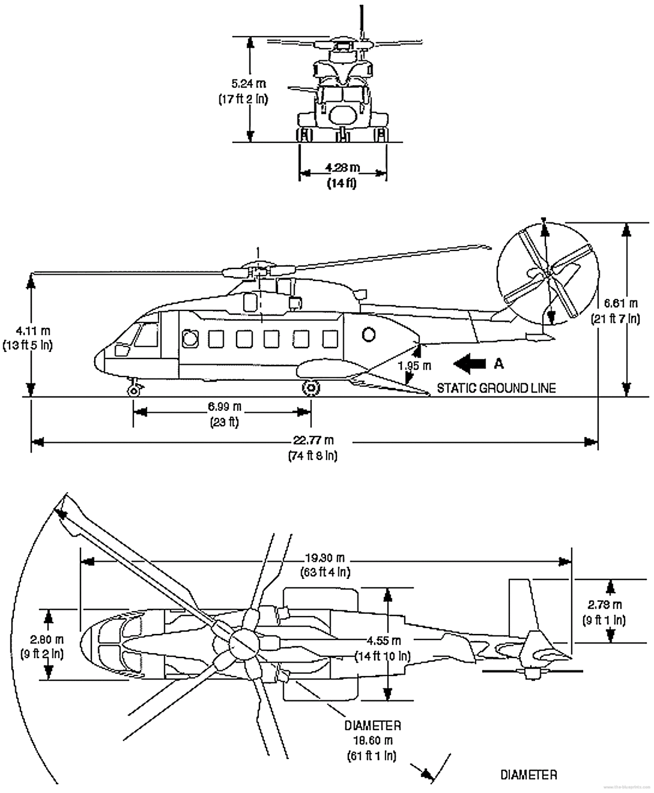 Чертежи вертолета aw 95