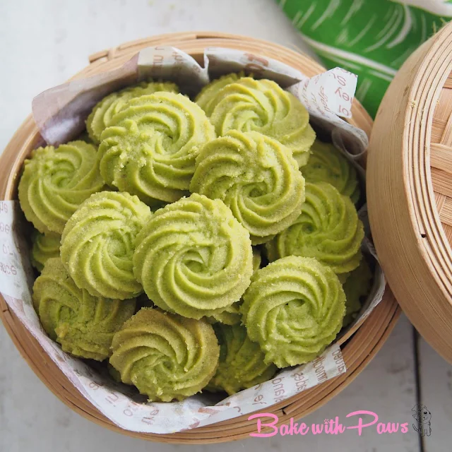 Pandan Butter Cookies