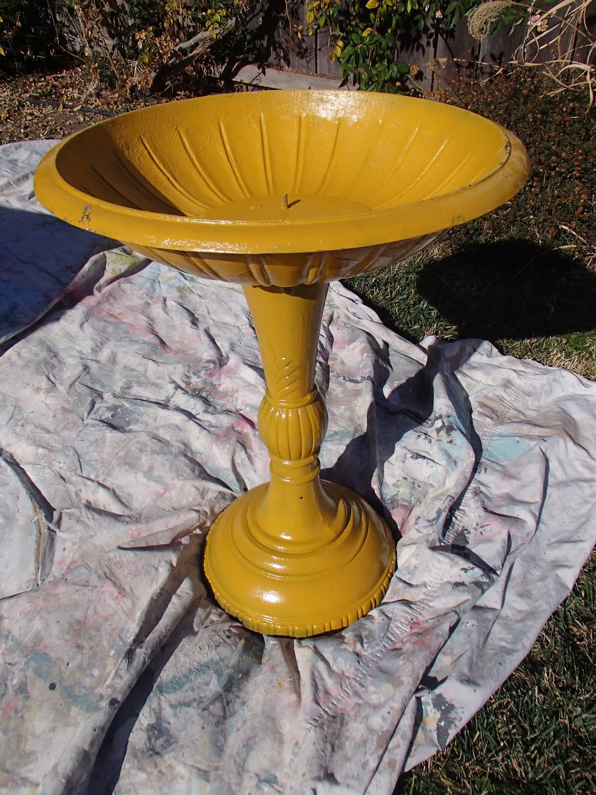 D.D.'s Cottage and Design Metal Bird Bath ReDo