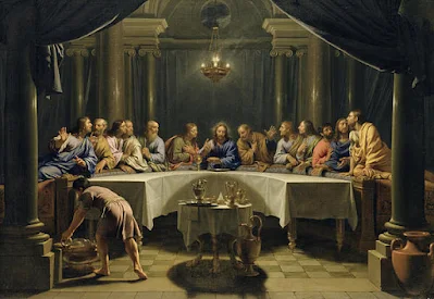 The Last Supper, ca. 1678, oil on canvas,  Detroit Institute of Arts Museum by Jean-Baptiste de Champaigne
