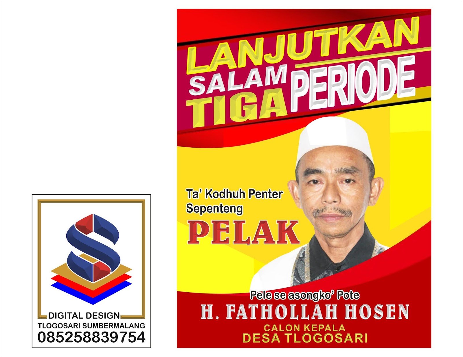 Desain Banner Calon Kepala Desa - contoh spanduk jualan makanan dan minuman