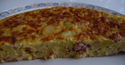 tortilla de aguacate y jamón