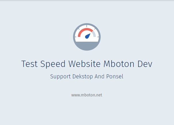 5 Test Speed website Free
