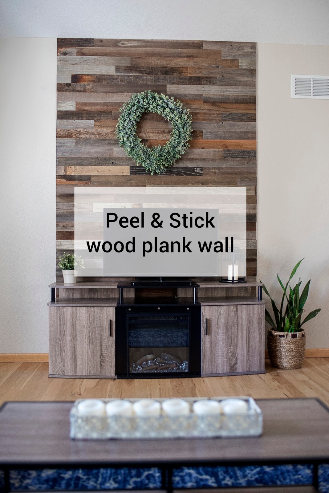 DIY Wood plank wall