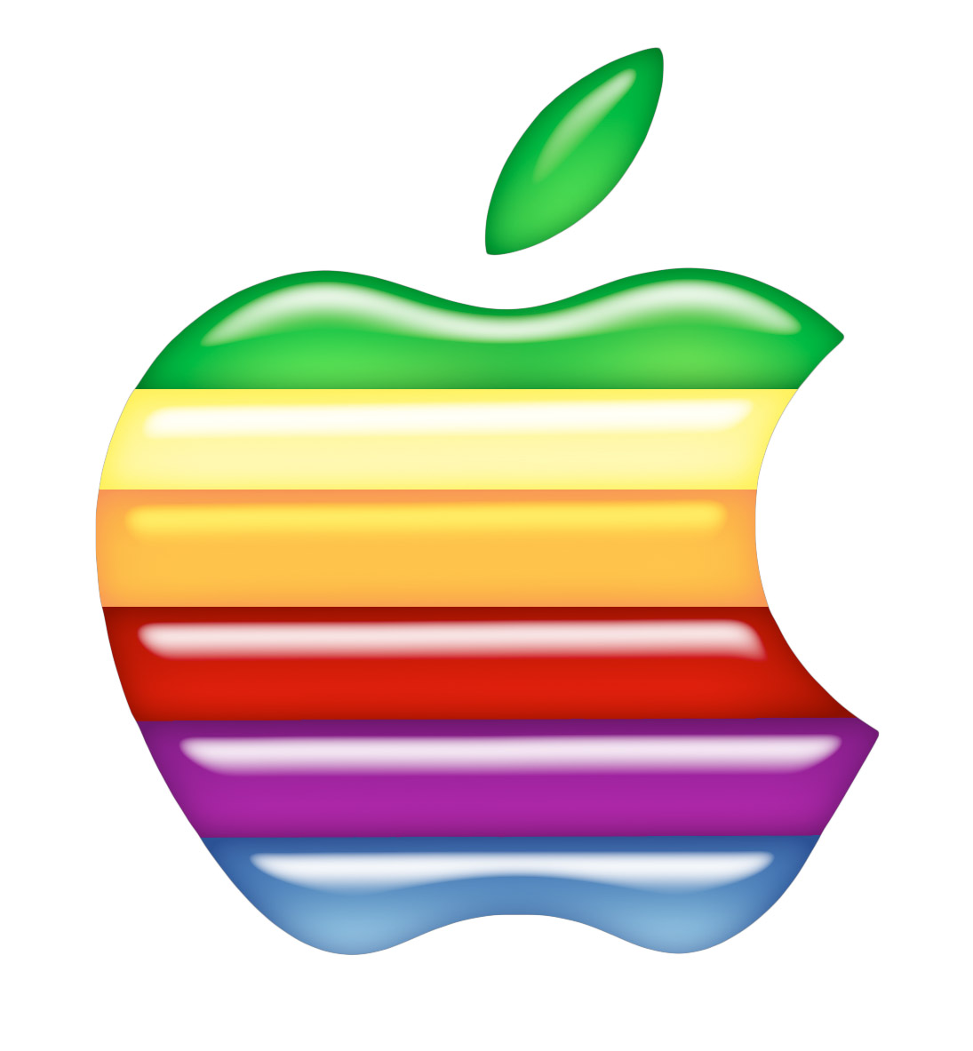 apple logo rubber